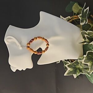 Printed Wood Earrings